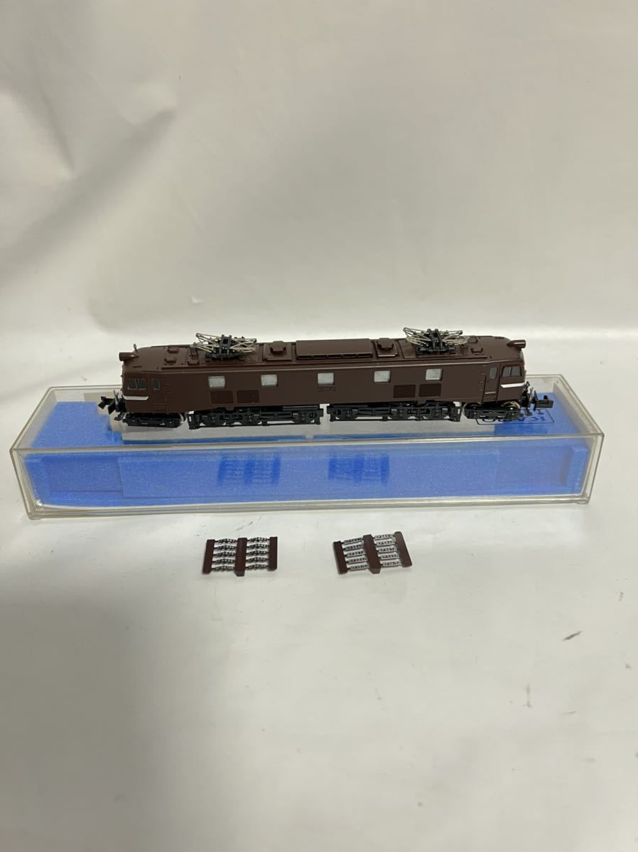 Nゲージ　ＫＡＴＯ カトー EF58茶　306-1　7両セット　当時物　レア商品 306-1 EF58 KATO 茶 電気機関車 Nゲージ 関水金属 ライト点灯走行