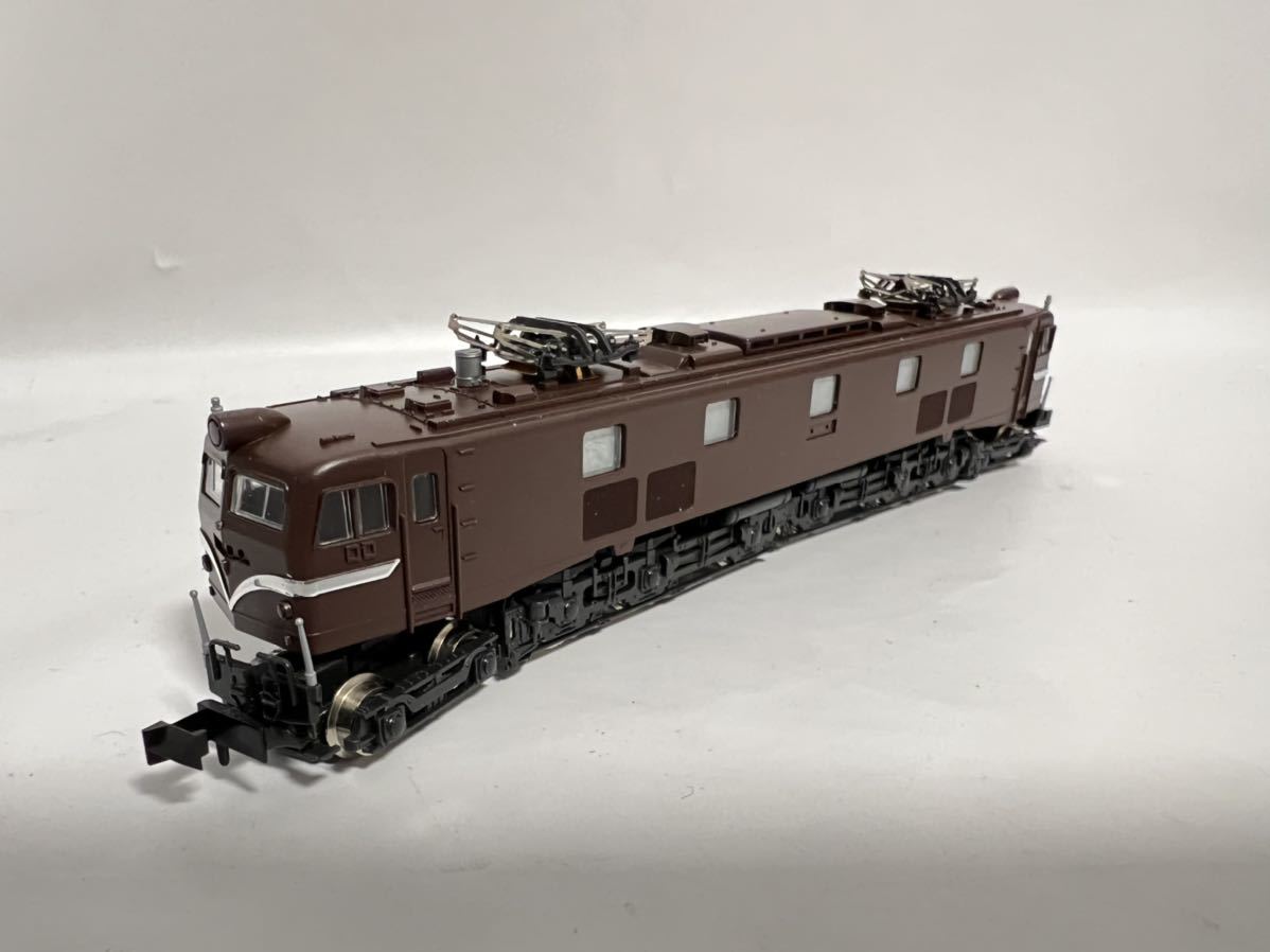 306-1 EF58 KATO 茶 電気機関車 Nゲージ 関水金属 ライト点灯走行