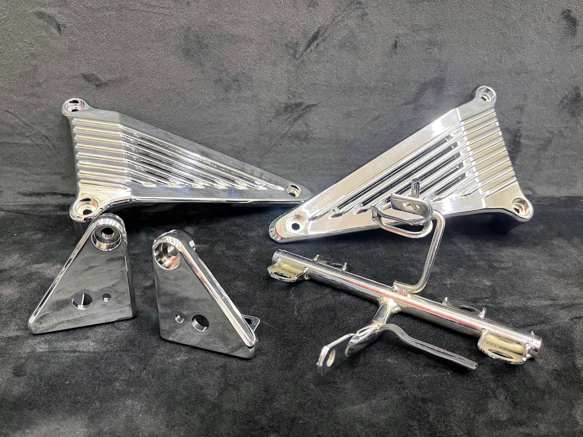 CBR400F ライトステー メッキ 3点セット/アルフィン 仕様 純正  