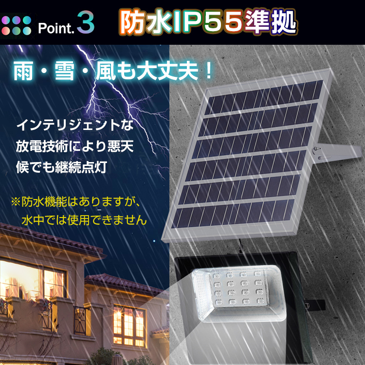 ソーラーライト led ソーラー 50wの通販 ガーデンライト 屋外 50W LED 街灯 : | LEDソーラー GOODGOODS ソーラー発電 グッド・グッズ 500W