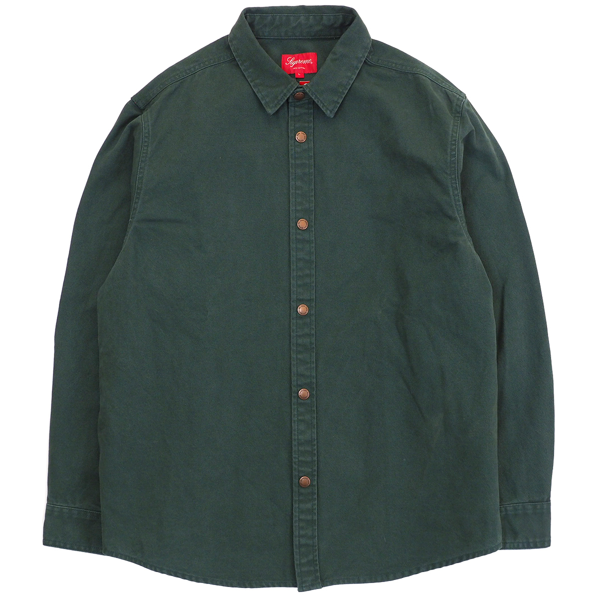  Supreme - Logo Taping Work Shirt 緑L シュプリーム - ロゴ テーピング ワーク シャツ 2020FW(その他)｜売買されたオークション情報、yahooの商品情報をアーカイブ公開 - オークファン 男性用