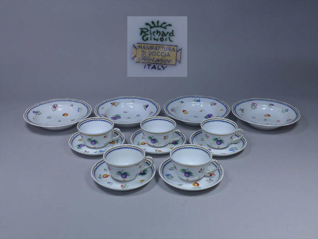 人気セール，新作 洋食器⑫ リチャードジノリ Richard Ginori MANIFATTURA DI DOCCIA C&S/他 １４点セット(リチャードジノリ)｜売買されたオークション情報、yahooの商品情報をアーカイブ公開 - オークファン リチャードジノリ