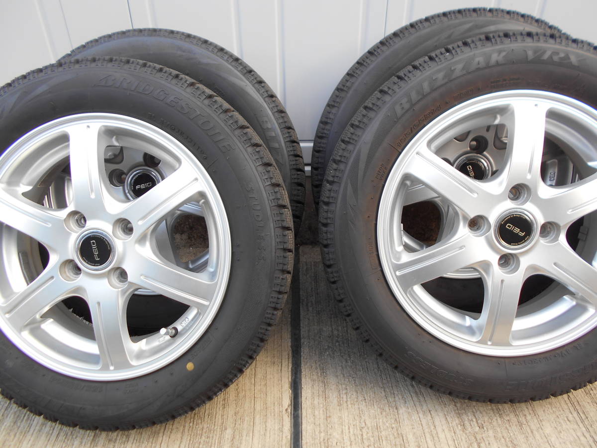 BS ブリザック VRX スタッドレスタイヤ 155/65R14 19年製 4 