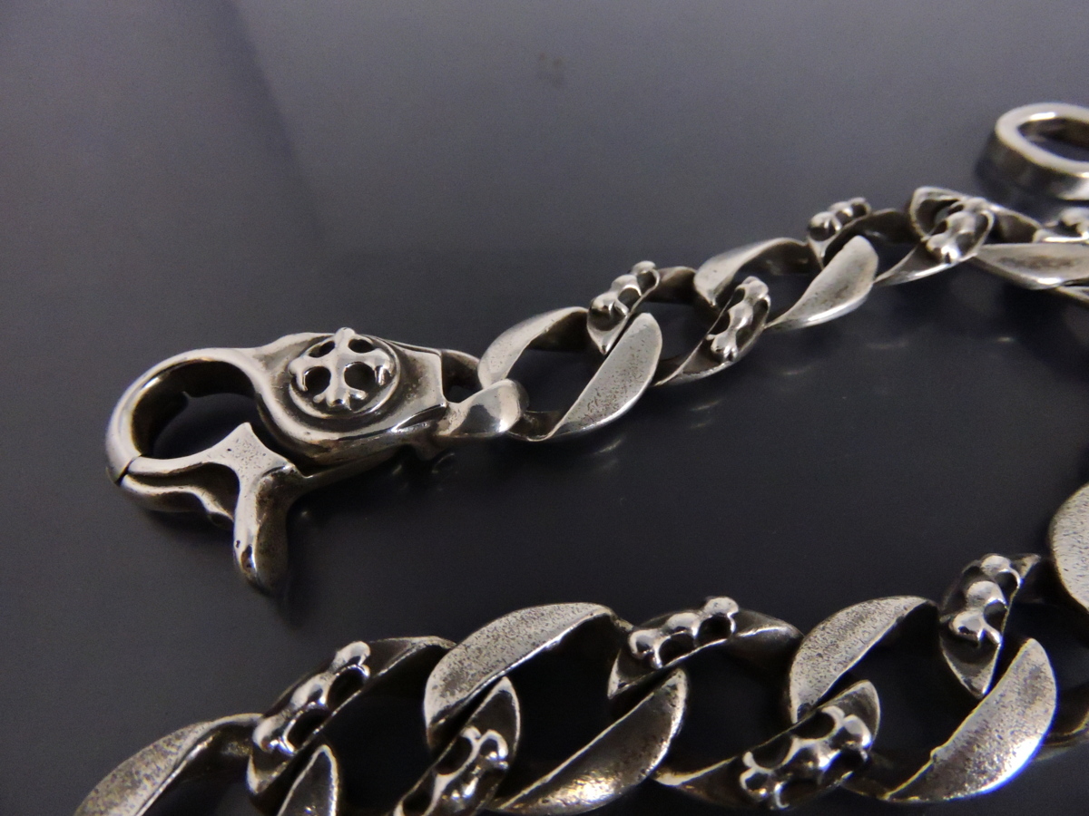 シルバー925 メキシカンジュエリー ウォレットチェーン キーチェーン 