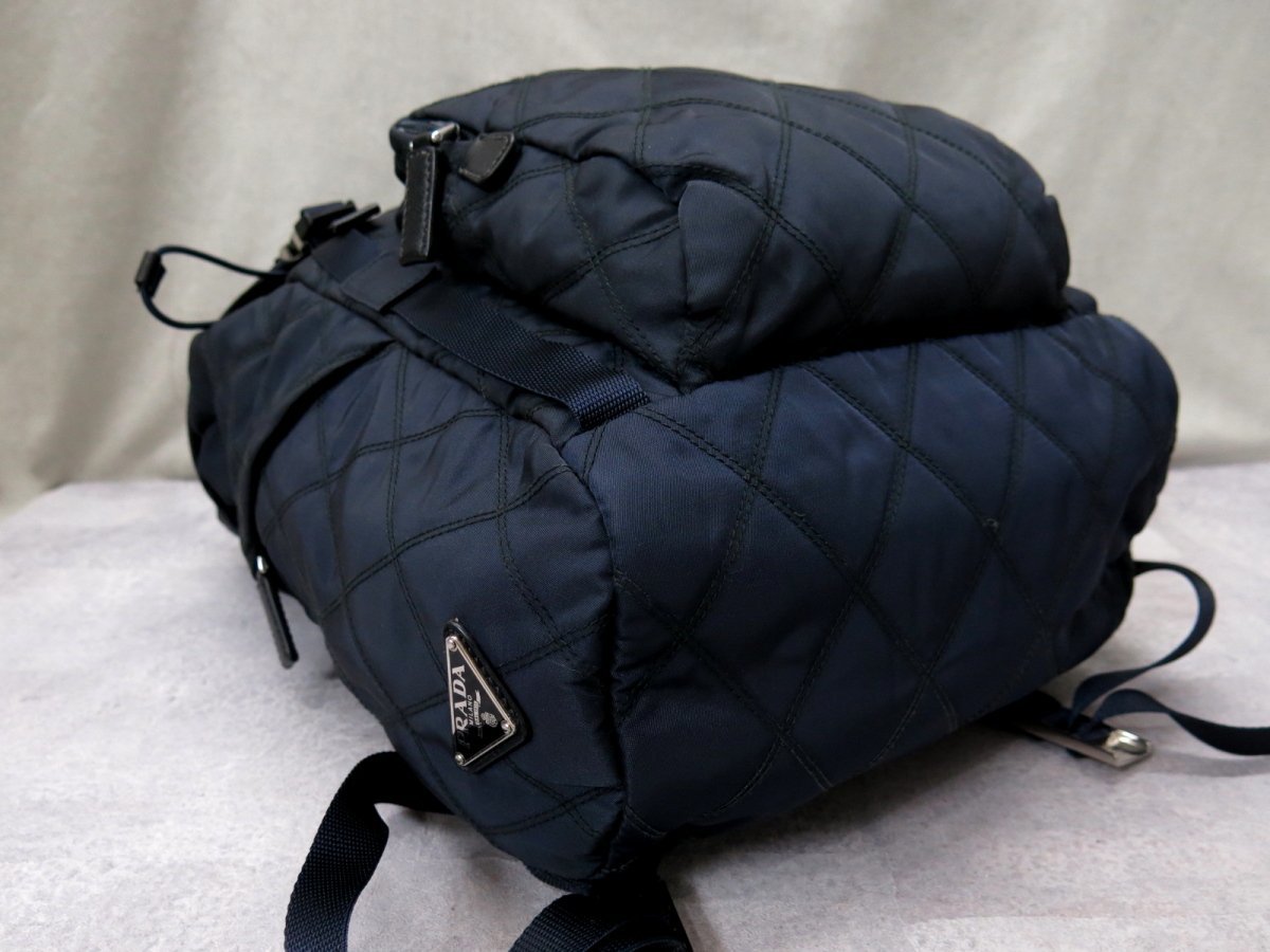 超美品○PRADA プラダ○V135型○キルティング ポコノ ナイロン 