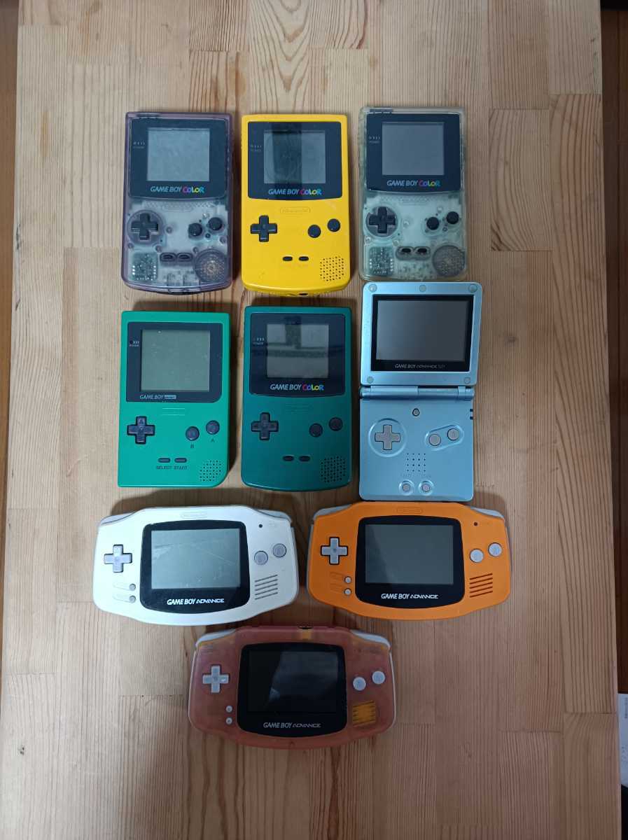 Nintendo AGB-001 GAMEBOY DMG-01 pocket AGS-001 3点セット 6台 MGB-001 3台⁄GAMEBOY (ニンテンドー) Advance 入荷商品 Gameboy 管4321 Black