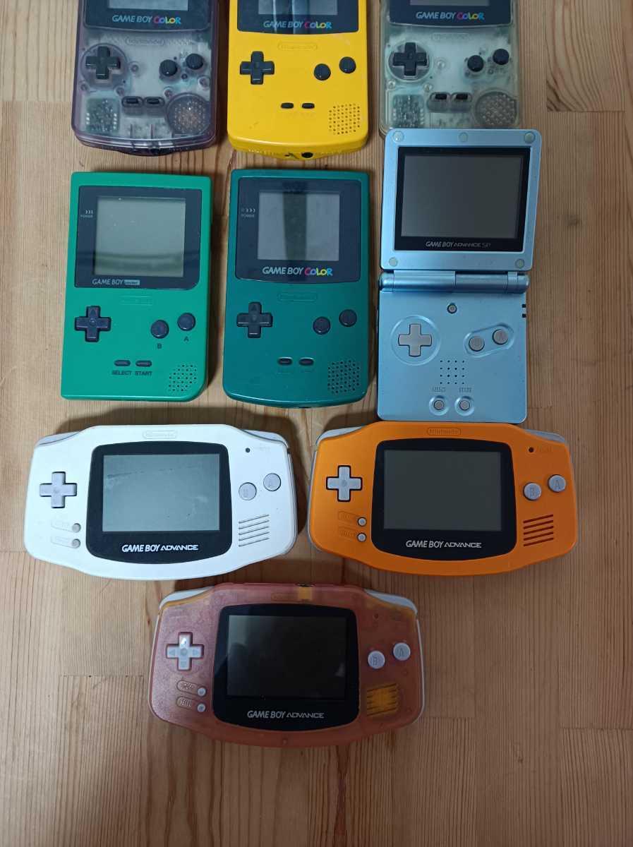 Nintendo AGB-001 GAMEBOY DMG-01 pocket AGS-001 3点セット 6台 MGB-001 3台⁄GAMEBOY (ニンテンドー) Advance 入荷商品 Gameboy 管4321 Black