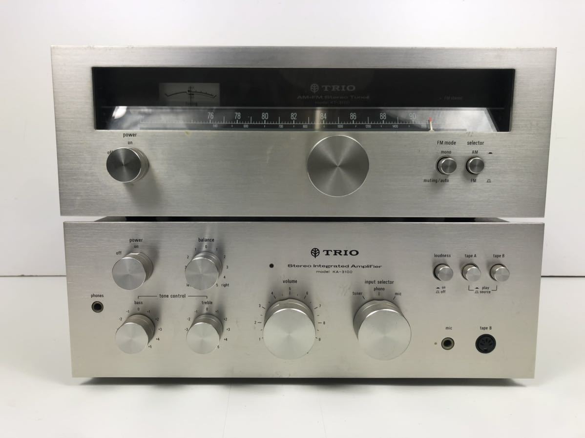オーディオ機器 TRIO トリオ アンプ KA-3100 KT-3100 AM/FM