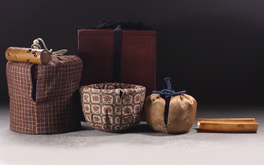 アンティーク　箱入り 茶道具 □【45367】中古骨董☆紳士のコレクター品 ミニチュア 金属製など 砲台