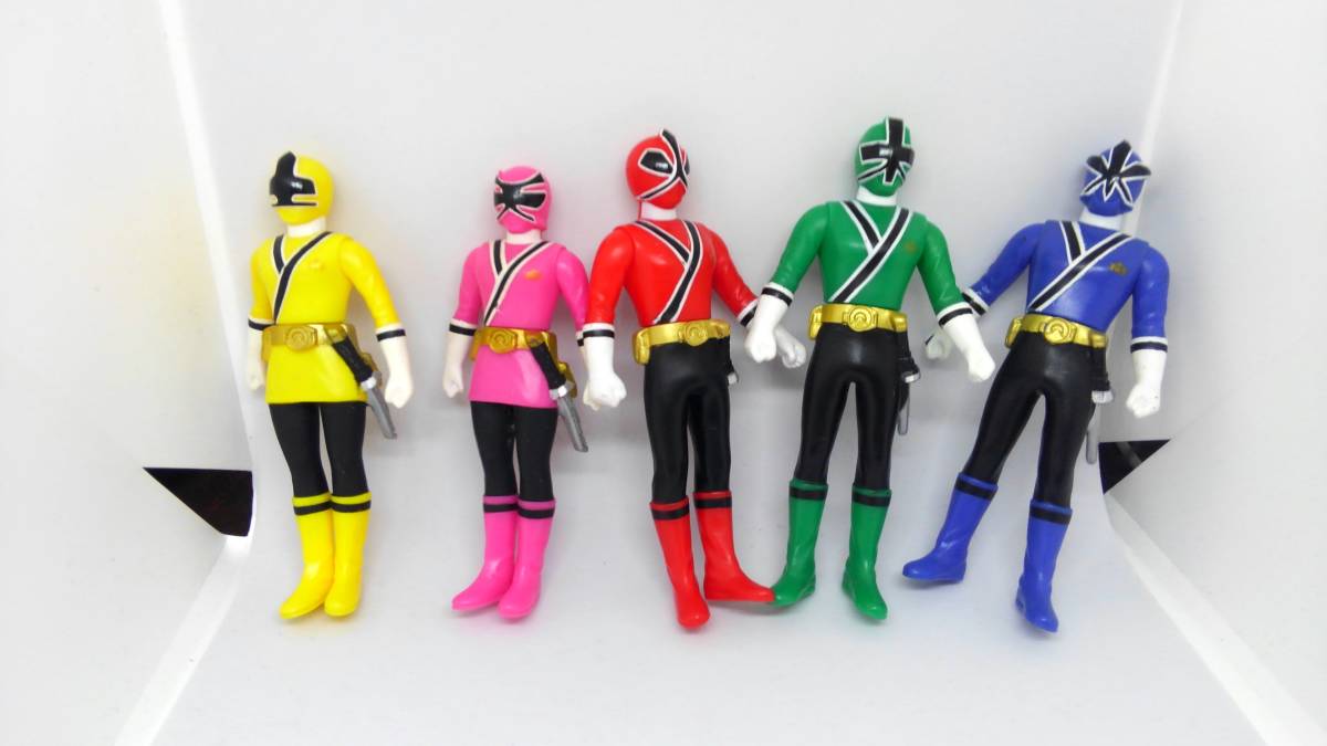 ○ ソフビヒーロー 侍戦隊シンケンジャー 5体セット / 食玩 スーパー 