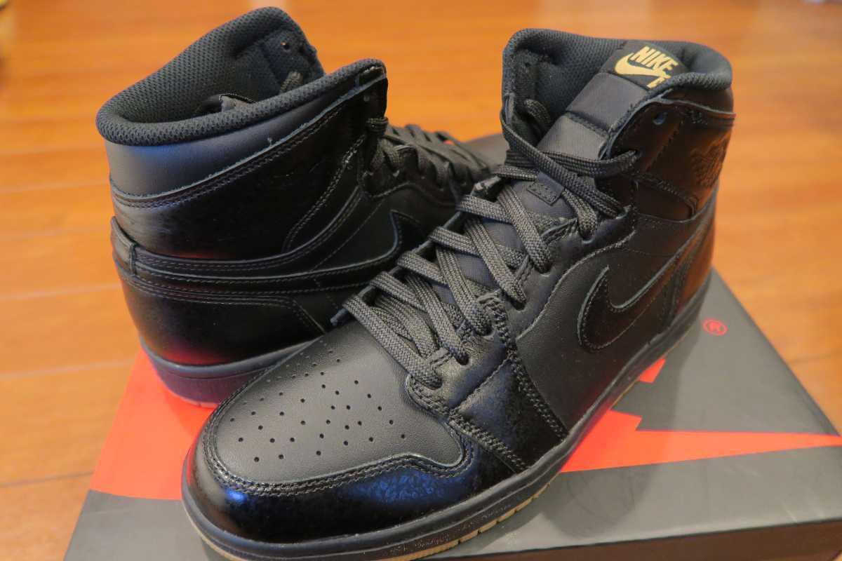 NIKE AIR JORDAN 1 RETRO HIGH OG 黒/ガムソール US10.5 28.5cm 新品未  