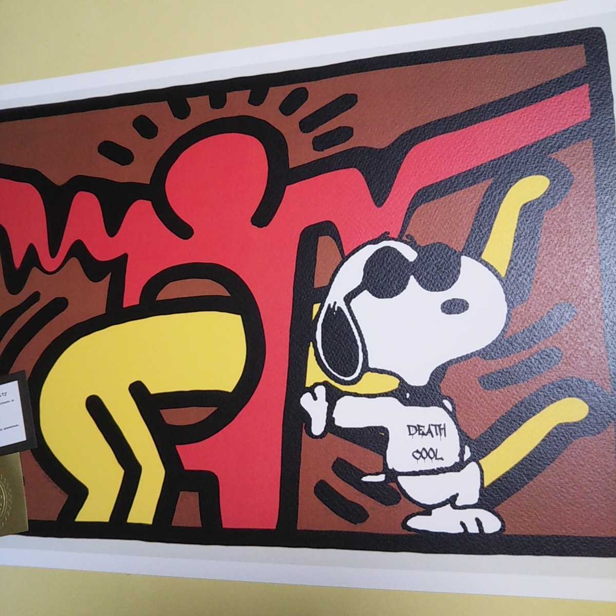 DEATH NYC 世界限定100枚 アートポスター スヌーピー SNOOPY キース 