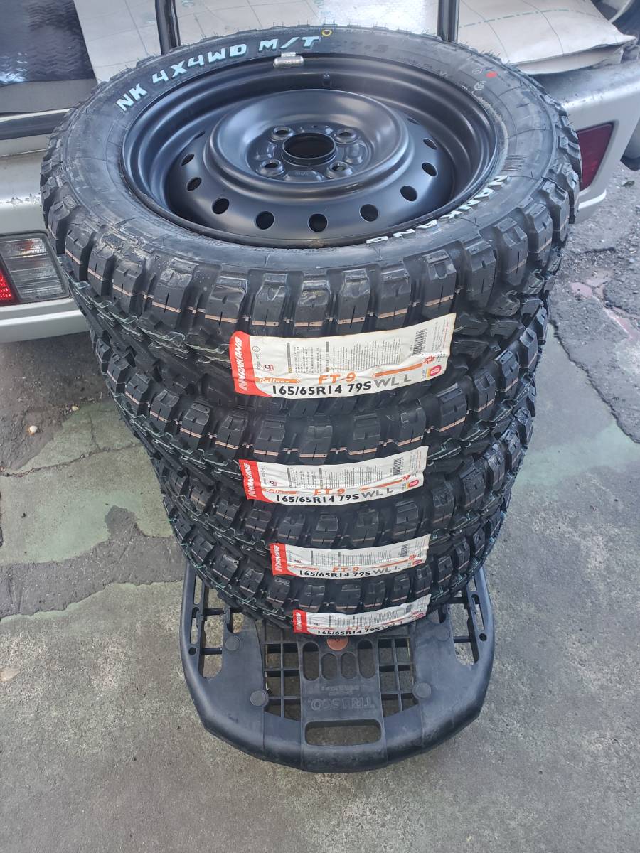 軽トラック 軽バンのアゲトラ仕様に！14インチスチール＆165/65R14 