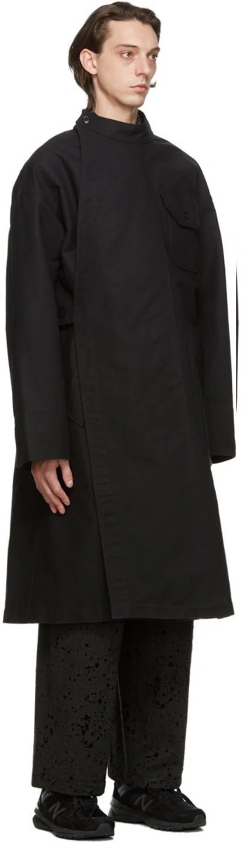 エンジニアドガーメンツ MG Coat - Fake Melton - Black コート【M's