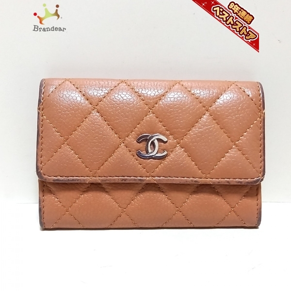 低価格 Chanel シャネル コインケース キャビアスキン ブラウン 中古 財布 レディース Wake Ari Css Edu Om