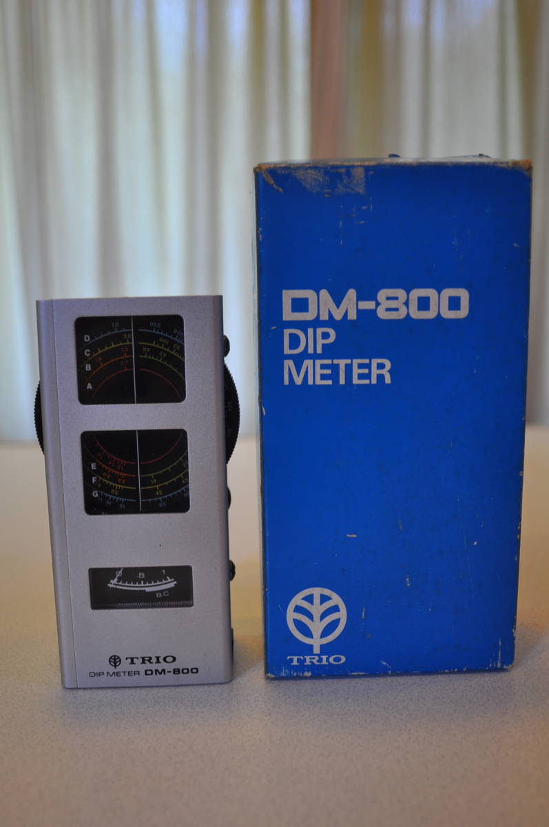 DM-800、ディップメーター(TRIO製）元箱、取扱説明書付き TRIO