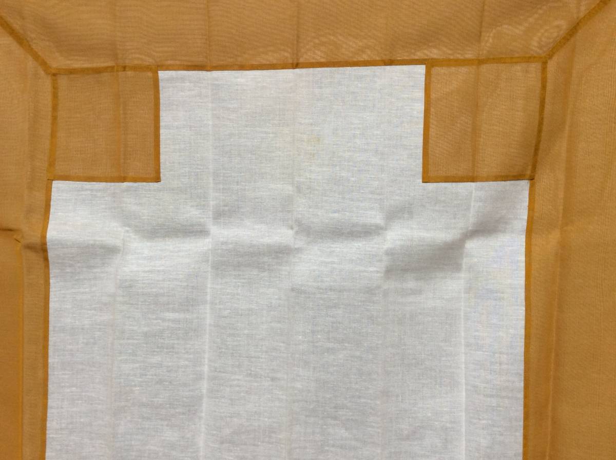 曹洞宗 。【座具 二点 金襴両山紋花唐草 無地夏用 】薄金茶色