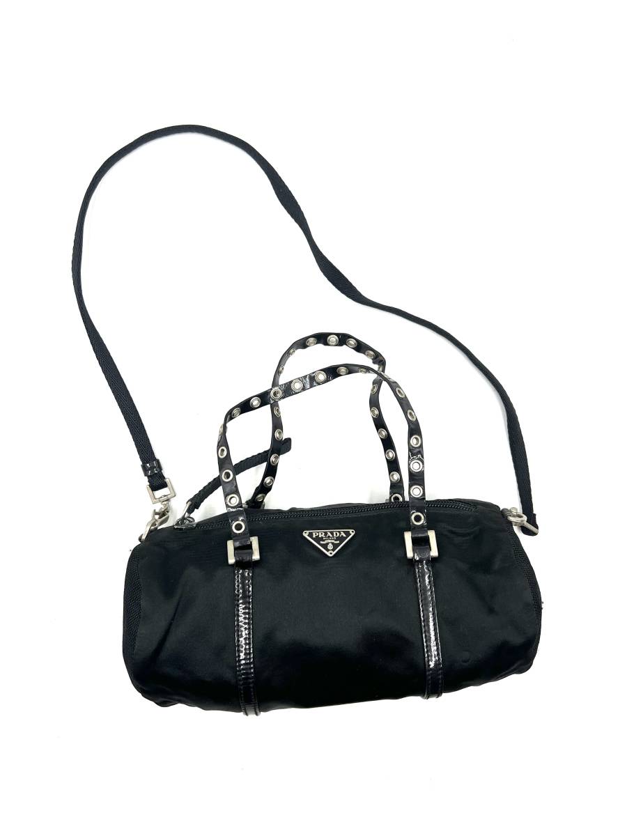 1円～良品 PRADA プラダ ミニバッグ 2WAY ハンドバッグ ショルダー 