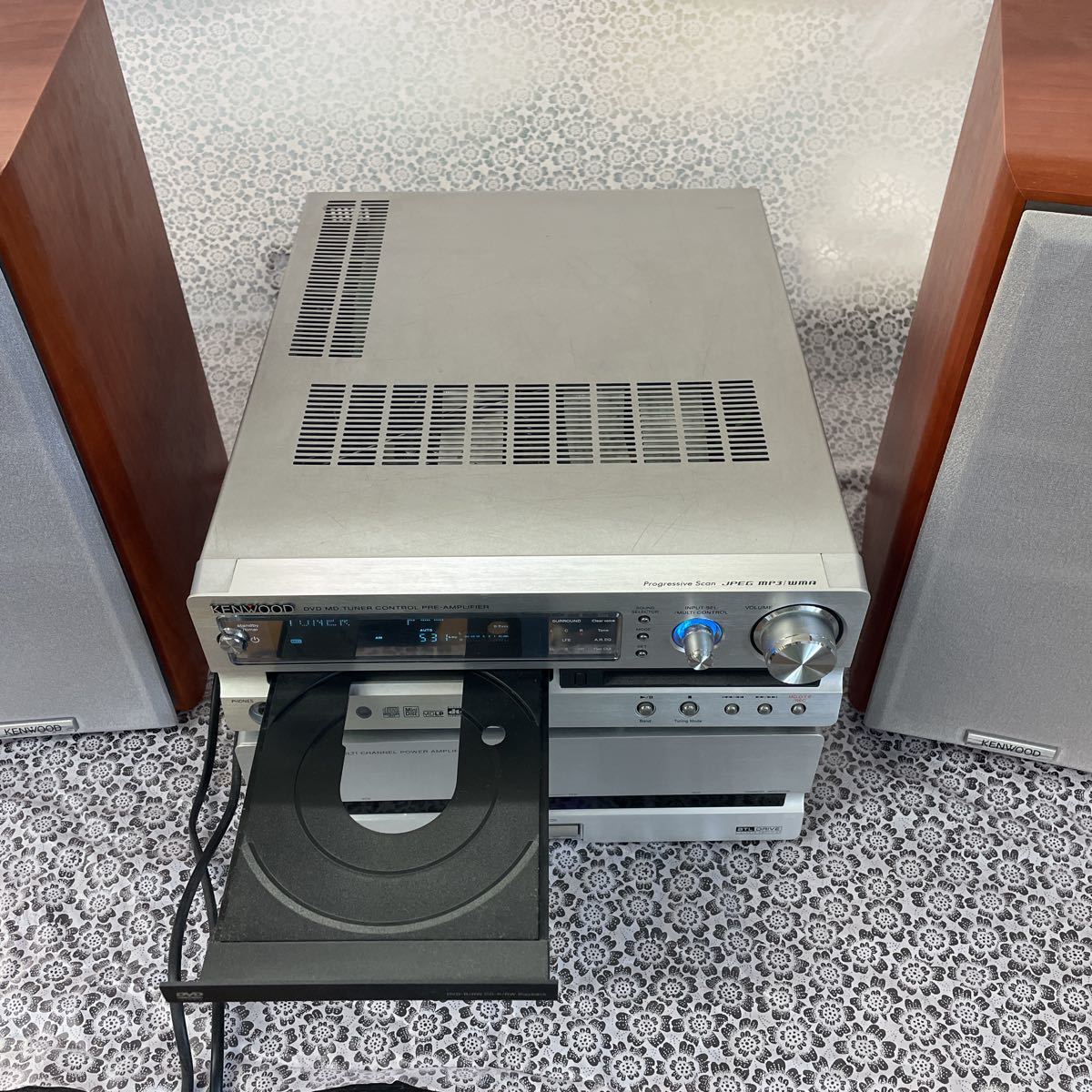 KENWOOD C-AXD7 M-AXD7 LS-AXD7 CD/DVD/MD システムコンポ ケンウッド