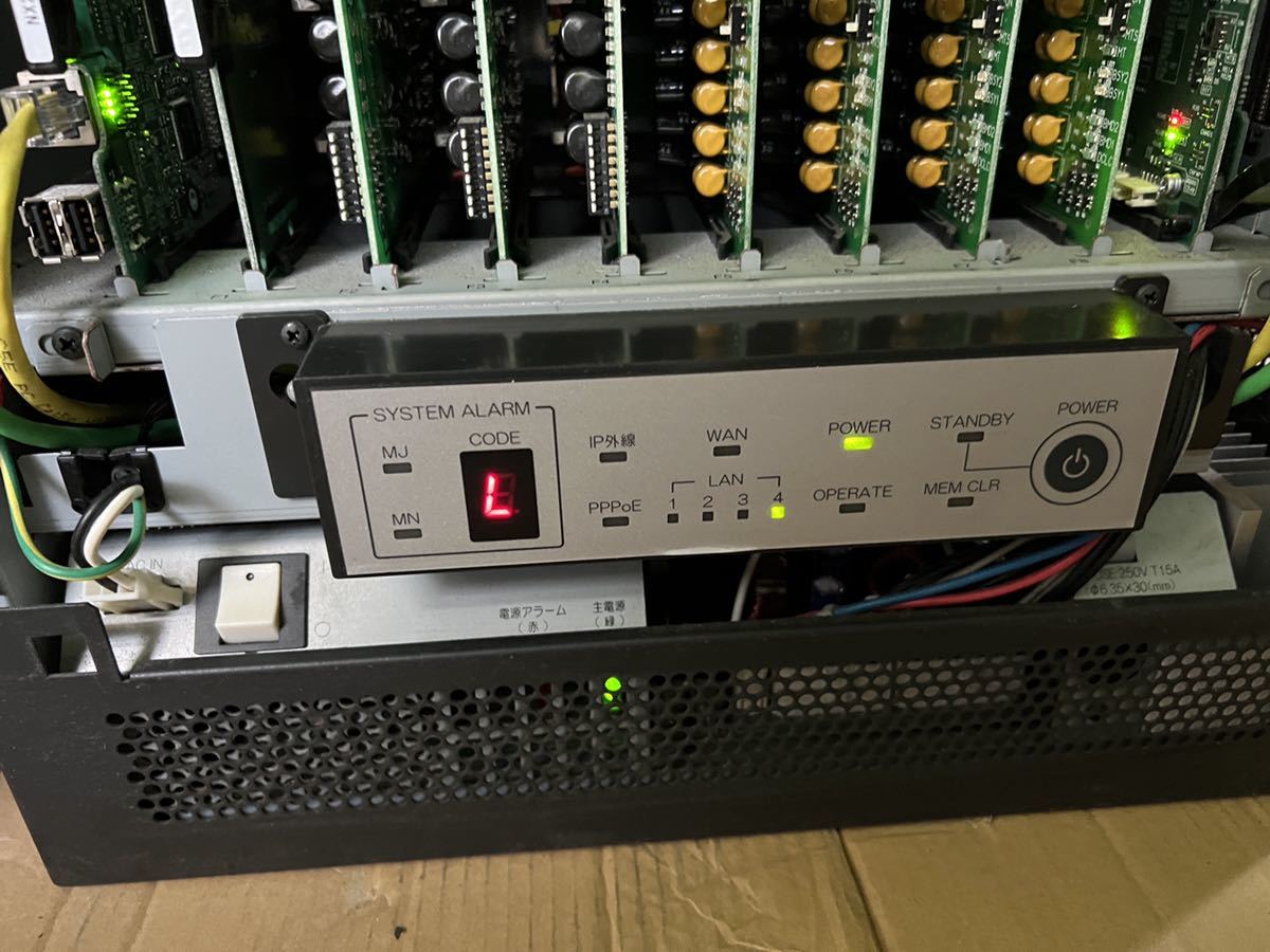 ○GW7391 主装置 NTT ネットコミニケーション NXL-EME 8ACOU 20SU 8PFU