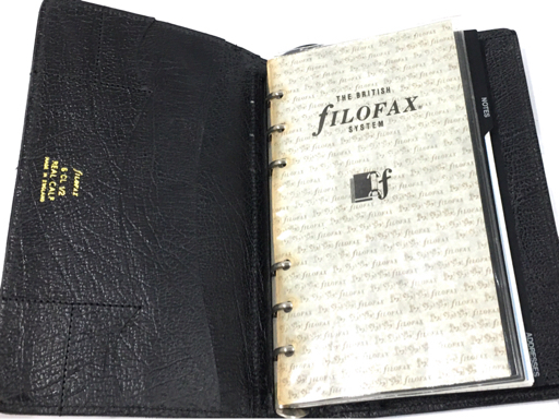 ファイロファックス 革製カバー システム手帳 6 CL 1/2 カード入れ付き 