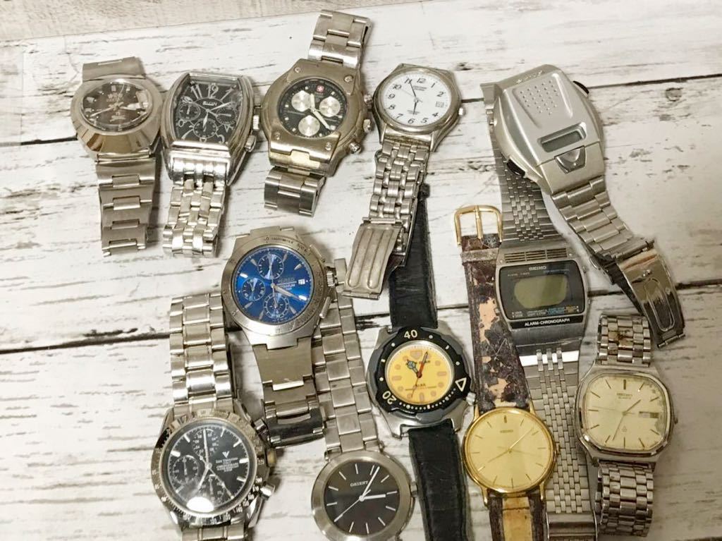 腕時計 まとめ売9点セット SEIKO CITIZEN VALENTINO他 1円