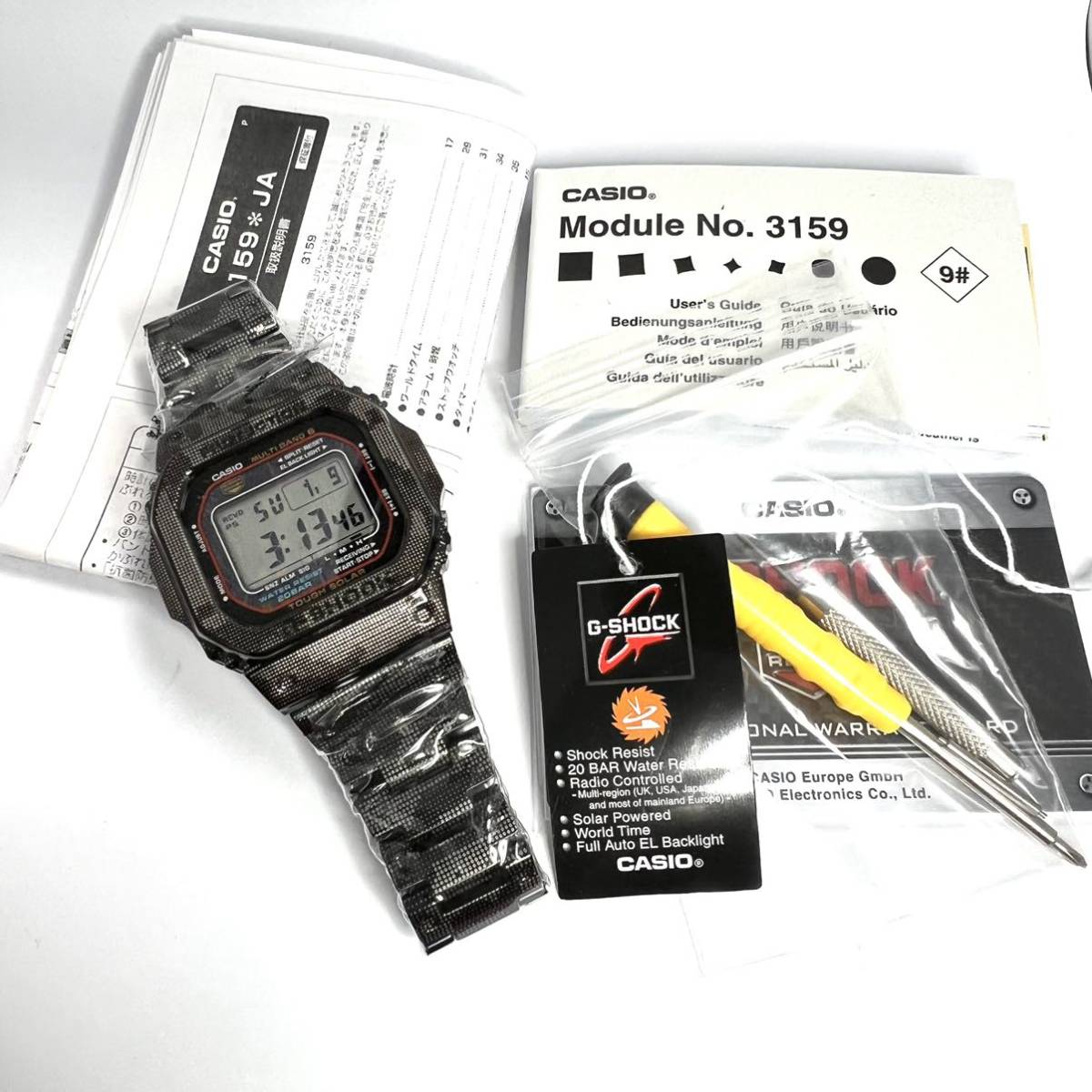 新品 G-SHOCK フルメタルカスタム カモフラージュ 電波ソーラー GW 