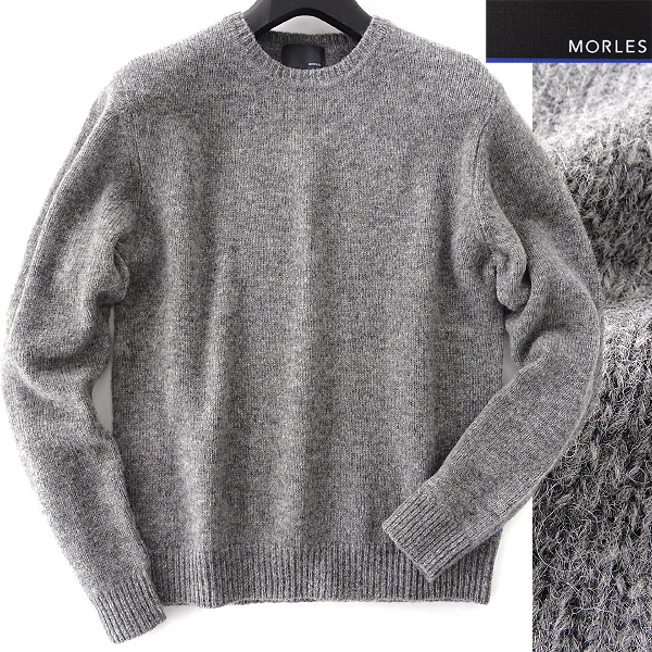  BEAMS 監修 モアレス シェットランドウール クルーネック ニット セーター M 灰 I56157 MORLES 秋冬 メンズ ミドルゲージ グレー(Mサイズ)｜売買されたオークション情報、yahooの商品情報をアーカイ Mサイズ