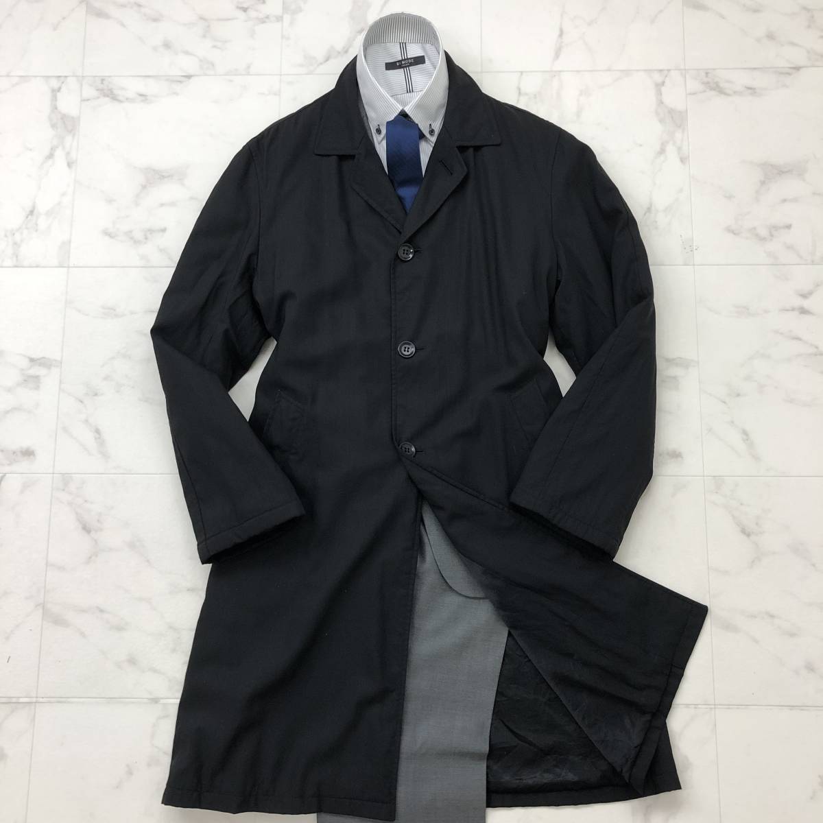ARMANI COLLEZIONIステンカラーコート ラグラン グレー L ARMANI