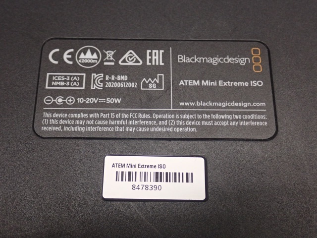 超激得，爆買い 【シリーズ最上位機種】Blackmagic Design ブラックマジックデザイン ATEM Mini Extreme ISO スイッチャー ● 64285-1