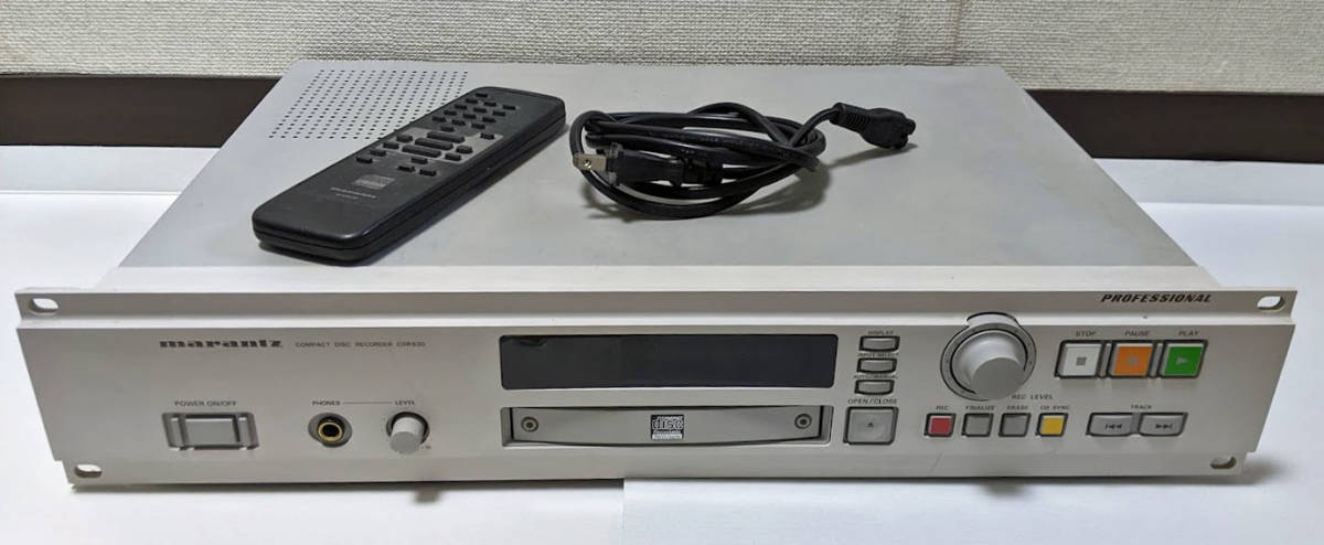 【セール，2025】 マランツ CDRレコーダー CDR630 marantz PROFESSIONAL Compact Disc Recorder ベルギー製(マランツ)｜売買されたオークション情報、yahooの商品情報をアーカイブ公開 - オークファン マランツ