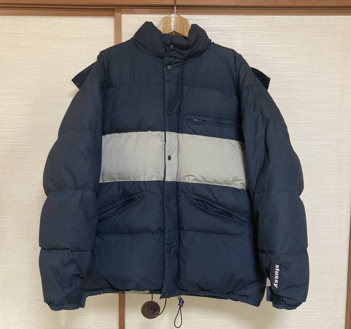 Stussy ダウンジャケット - STUSSY ステューシー フード付きダウン 