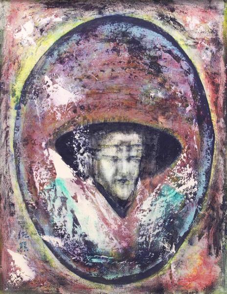 佐熊桂一郎 油彩画 代表作品 （佐熊桂一郎『二人』油彩画】絵画の買取 