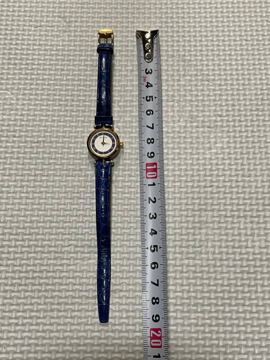 ☆GUCCI グッチ シェリーライン 青 金 ブルー ゴールド クォーツ 2針