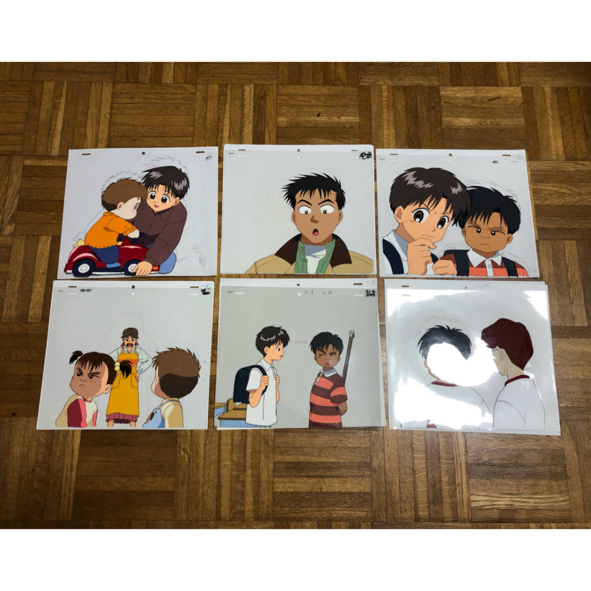 0111-102 セル画② 原画 赤ちゃんと僕 テレビアニメ 6枚セット(あ行 