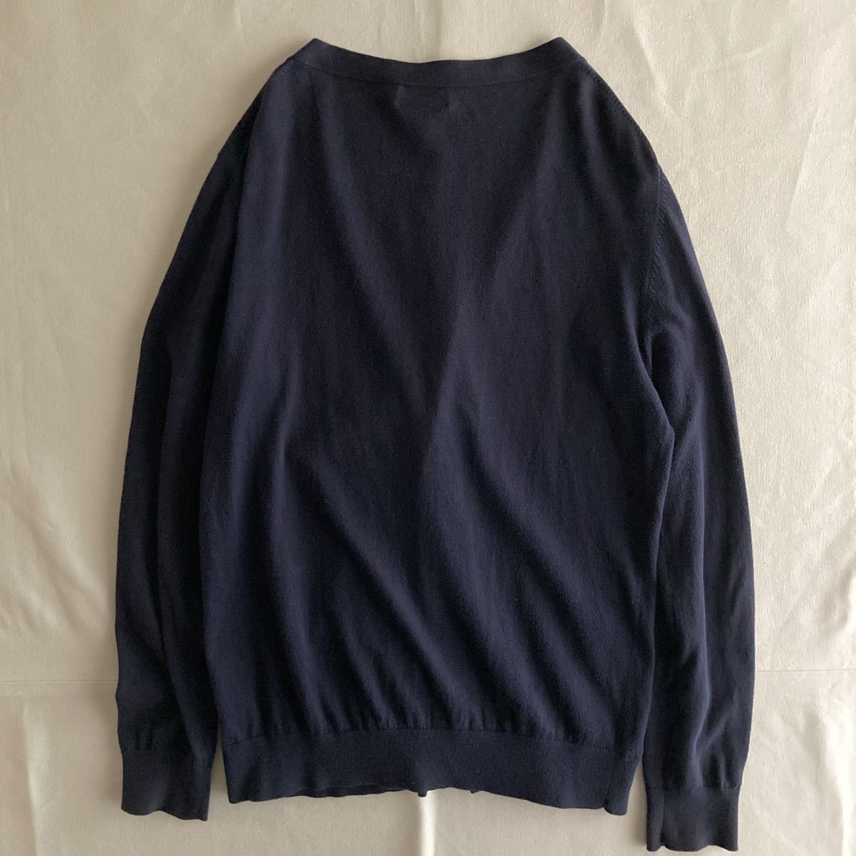 A.P.C. アーペーセー Vネック カーディガン コットン リブ ポケット