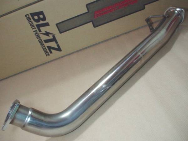 防振ステー付 BLITZ フロントパイプ ER34 スカイライン RB25DET 送料