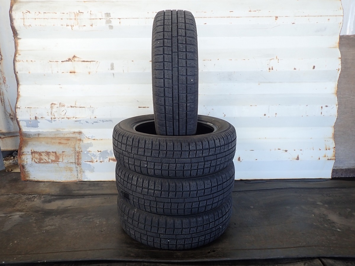 KL4347【送料無料155/65R14】4本 2019年製 TOYO GARIT G5 中古スタッドレス 軽自動車に ★1円スタート★在庫処分品