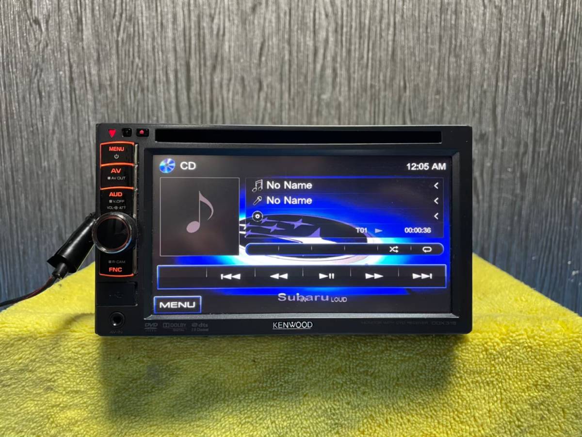 ☆KENWOOD ケンウッド DDX318 CD・DVDプレイヤー 2DIN☆010506M DDX318
