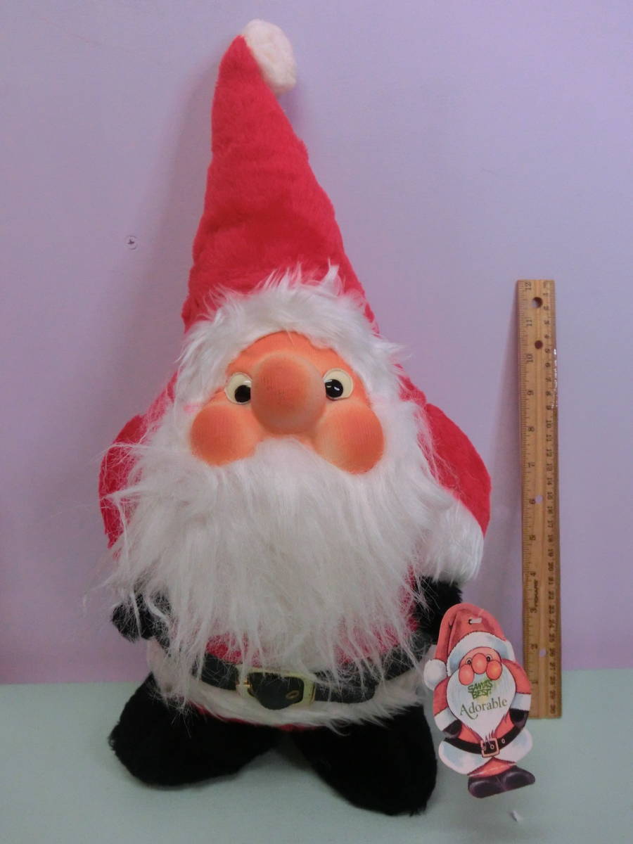 ビンテージ サンタクロース アンティークドール人形 BIG46cm 昭和レトロ クリスマス Vintage Santa Claus Stuffed Plush toy USAぬいぐるみ