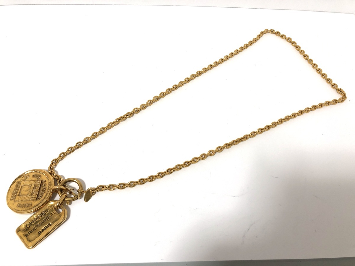 中古】CHANEL シャネル ココマーク チェーン ネックレス