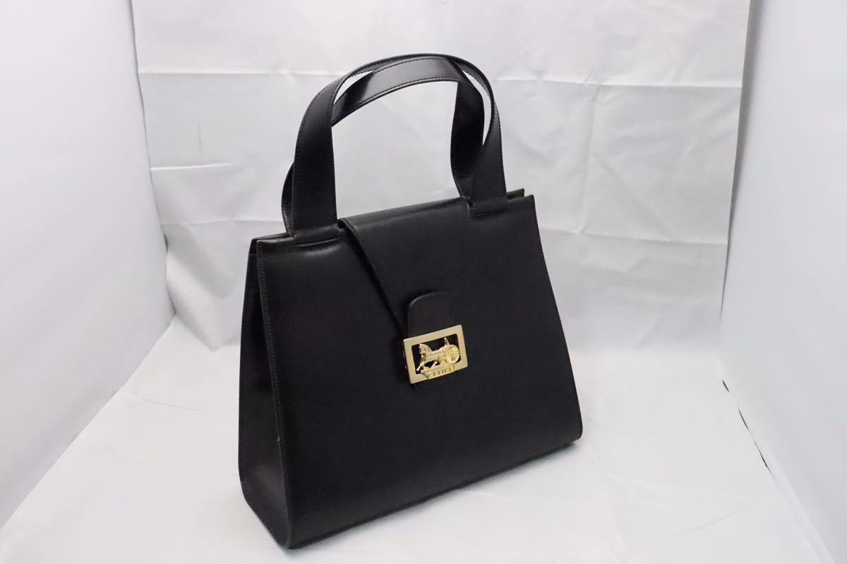 1円スタート】セリーヌ CELINE ハンドバッグ ショルダーバッグ 馬車 