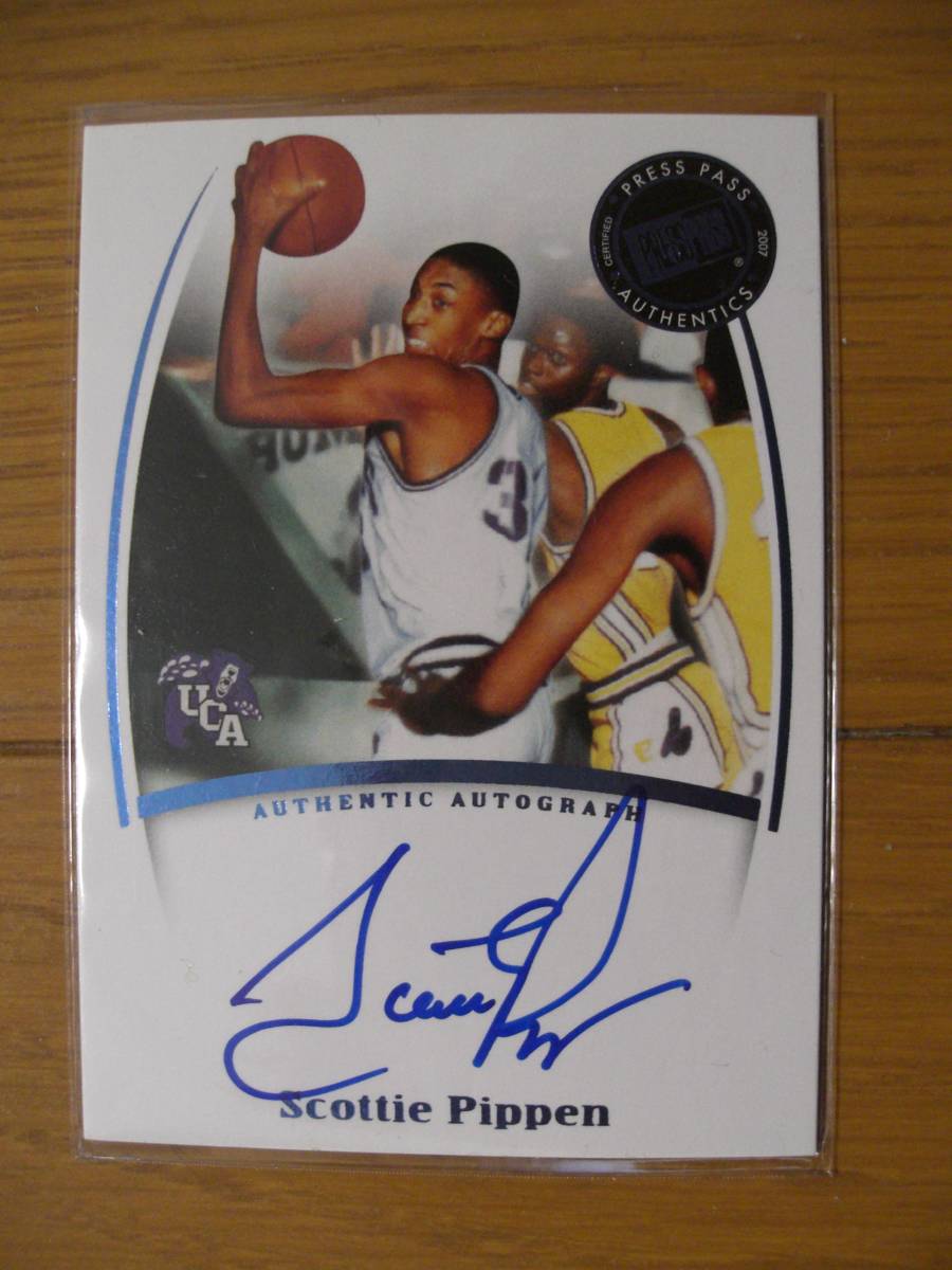 Press Pass Authentic Autograph Scottie Pippen スコッティ・ピッペン 