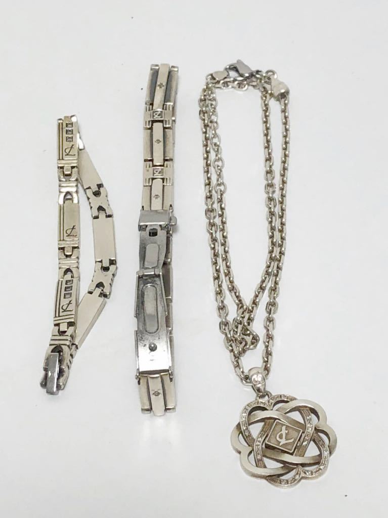 ダイヤ付】アクセサリー Leda Silma ネックレス ブレスレット シルバー