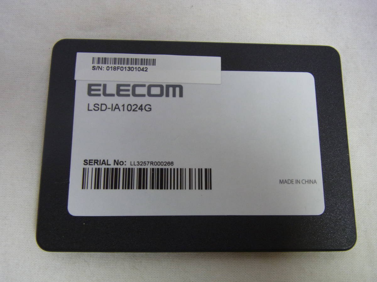 ELECOM 内蔵型SSD 本体 LSD-IA1024G ELECOM SSD 1TB SATA 2.5インチ LSD-IA1024G 中古 1TB USB3.2 エレコム