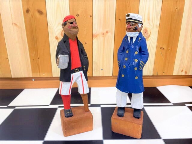 アンティーク マドロス人形 】船長＆海賊 マドロス人形 木製人形