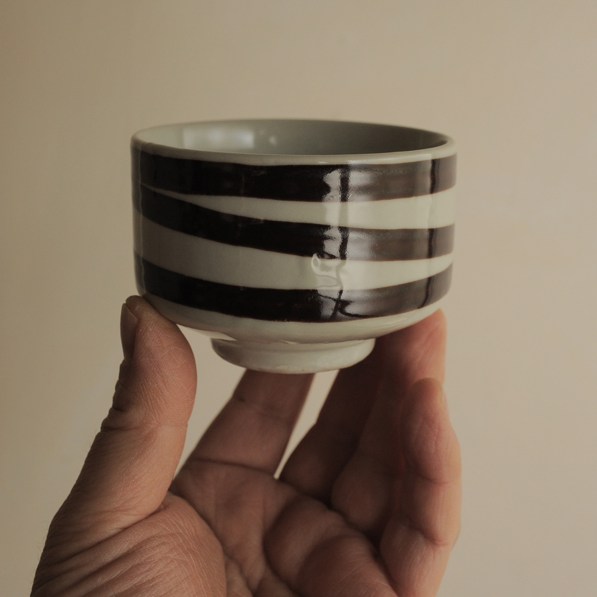 鈴木青々 作 黒釉蘭魚 壷 共箱 |瀬戸焼|花入|花生|花器|花瓶|陶磁器|