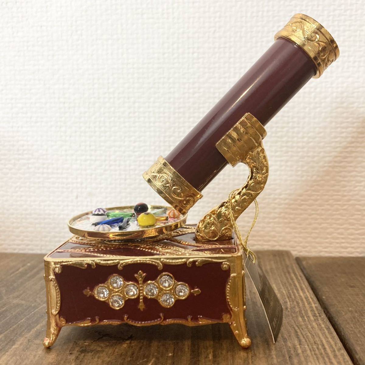スワロフスキー 万華鏡 カレイドスコープ オルゴール 星に願いを 日本製