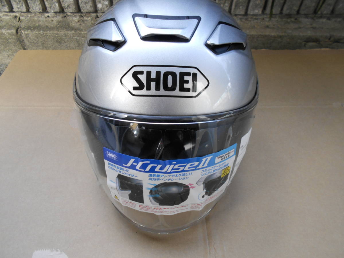 SHOEI J-CruiseⅡ Jクルーズ2 Lサイズ 新品 ライトシルバー (59-60cm