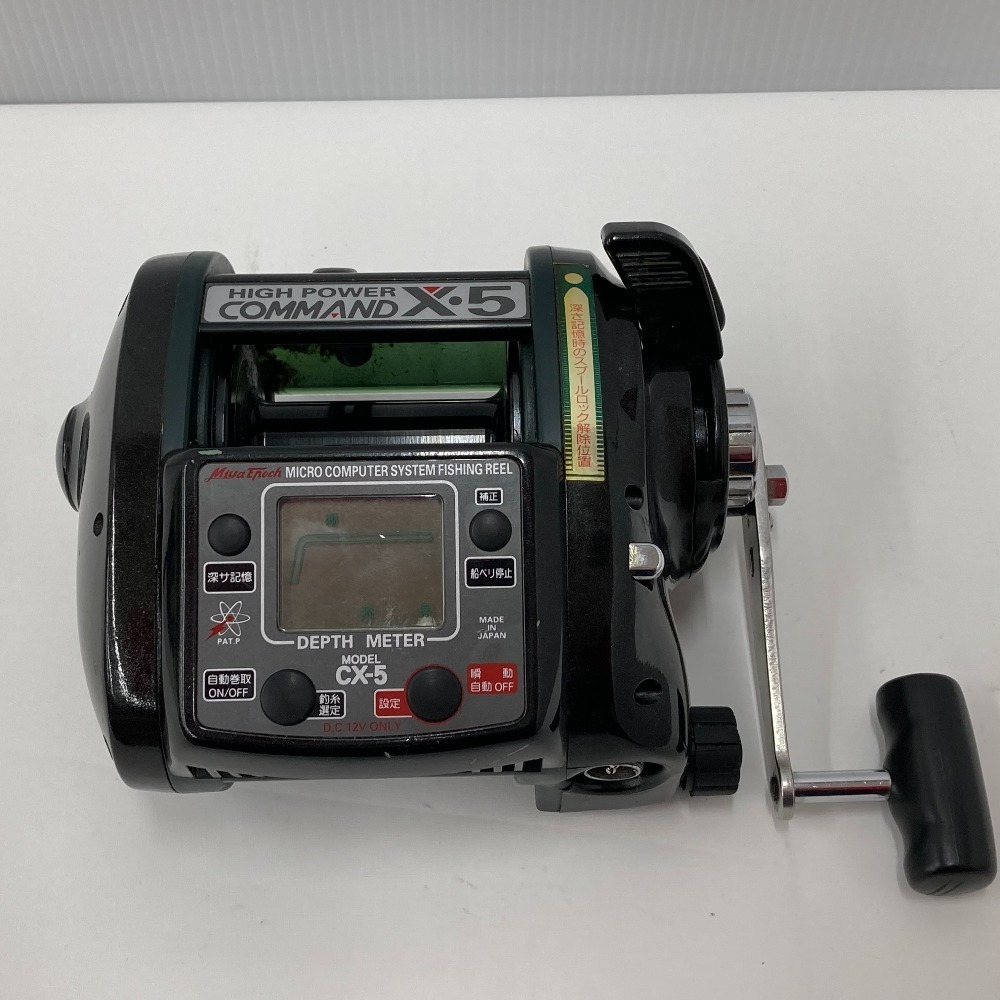 □□【1円スタート】 ミヤマエ 電動リール コマンドX-5 CX-5 全体的に